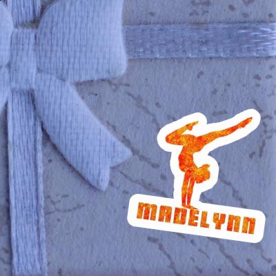 Yoga-Frau Sticker Madelynn Notebook Image