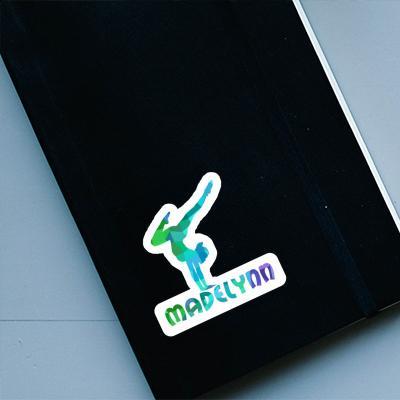 Yoga Woman Sticker Madelynn Notebook Image