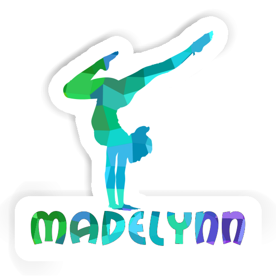 Yoga Woman Sticker Madelynn Laptop Image