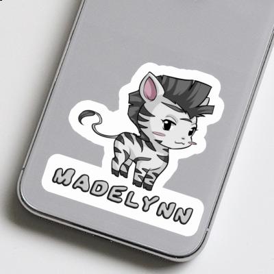 Sticker Madelynn Zebra Laptop Image