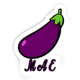 Mae Sticker Aubergine Image