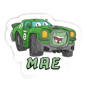 Mae Sticker Race car Image