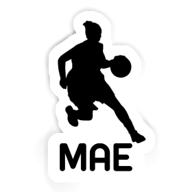 Autocollant Joueuse de basket-ball Mae Image