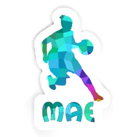 Autocollant Joueuse de basket-ball Mae Image