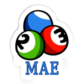 Sticker Mae Billiard Ball Image