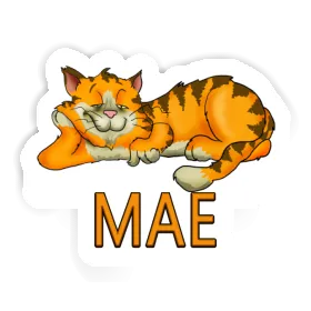 Mae Sticker Chilling Cat Image