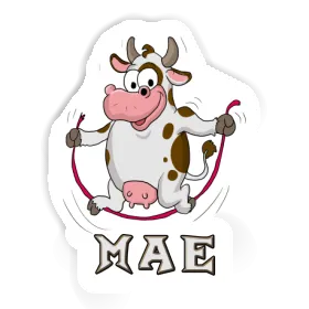 Sticker Mae Skipping Ropes Cow Image