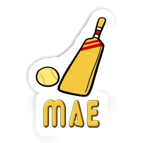 Mae Sticker Cricket Bat Image