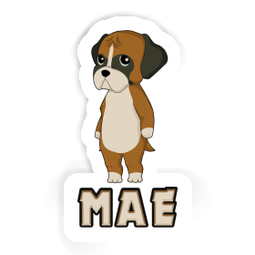 Autocollant German Boxer Mae Image