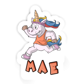 Mae Sticker Läuferin Image