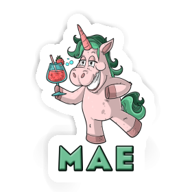 Autocollant Licorne festive Mae Image