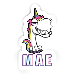 Mae Sticker Grinse-Einhorn Image