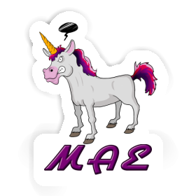 Sticker Mae Angry Unicorn Image