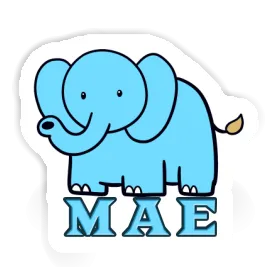 Sticker Elefant Mae Image