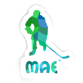 Mae Sticker Hockey Player Image