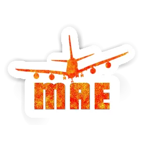 Mae Sticker Airplane Image