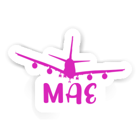 Mae Sticker Airplane Image