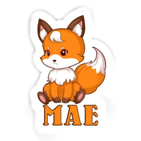 Sticker Sitting Fox Mae Image