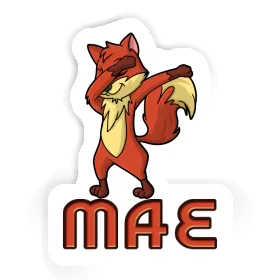 Dabbing Fox Sticker Mae Image