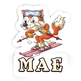 Skier Sticker Mae Image