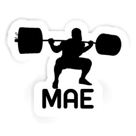 Sticker Weightlifter Mae Image