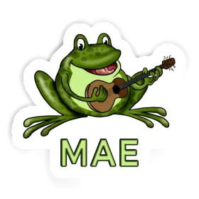 Sticker Mae Guitar Frog Image