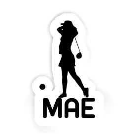 Sticker Mae Golfer Image