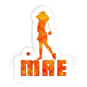 Mae Sticker Golfer Image