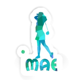 Sticker Mae Golfer Image