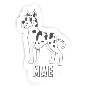 Sticker Mae Great Dane Dog Image