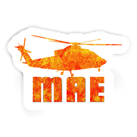 Sticker Mae Helicopter Image