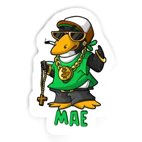 Mae Sticker Hip-Hop Penguin Image