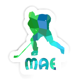 Mae Sticker Hockey Player Image