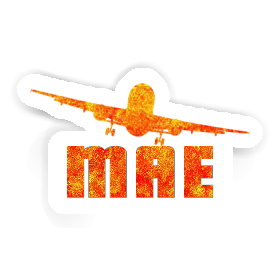 Mae Sticker Airplane Image