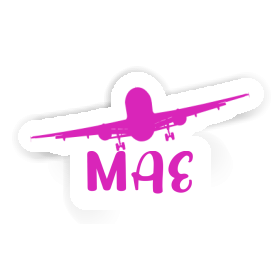 Mae Sticker Airplane Image