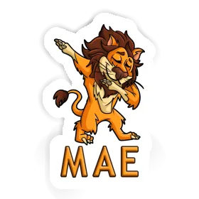 Mae Sticker Dabbing Lion Image