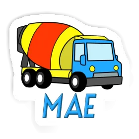 Sticker Mae Mixer Truck Image