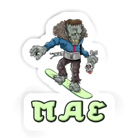 Sticker Mae Boarder Image