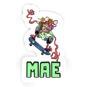 Mae Autocollant Skateur Image