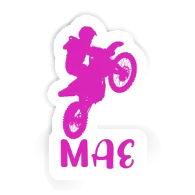 Motocross-Fahrer Sticker Mae Image