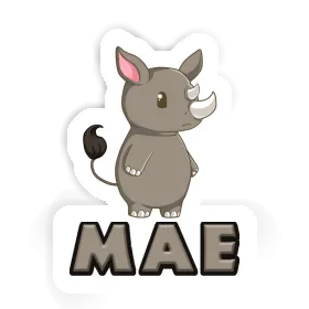 Sticker Mae Rhino Image