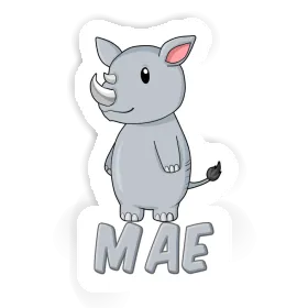 Sticker Mae Rhinoceros Image