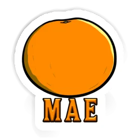 Orange Autocollant Mae Image