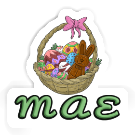 Easter basket Sticker Mae Image