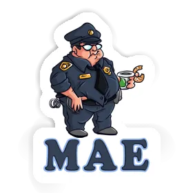 Autocollant Policier Mae Image