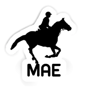 Sticker Mae Horse Rider Image