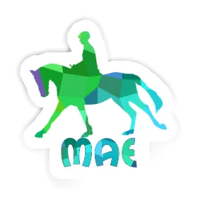 Horse Rider Sticker Mae Image