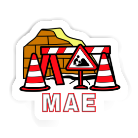 Mae Sticker Road Construction Image