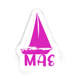 Sticker Mae Sailboat Image