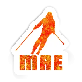 Mae Sticker Skier Image